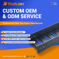 KUALIAN - Goulotte de câblage moulée en métal revêtu pour applications industrielles de distribution d'énergie et de communication