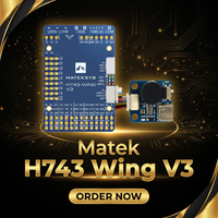 Contrôleur de vol Matek H743 WING V3 OSD BEC Capteur pour avion RC FPV à voilure fixe et accessoires de traversée