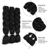 Vente en gros usine – Extensions de tresses synthétiques pré-étirées Jumbo Ombré 82 pouces 165g pour coiffures Expression