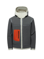 Chaqueta de software para hombre Chaqueta impermeable con capucha desmontable-A prueba de viento, equipo de aventura multicolor