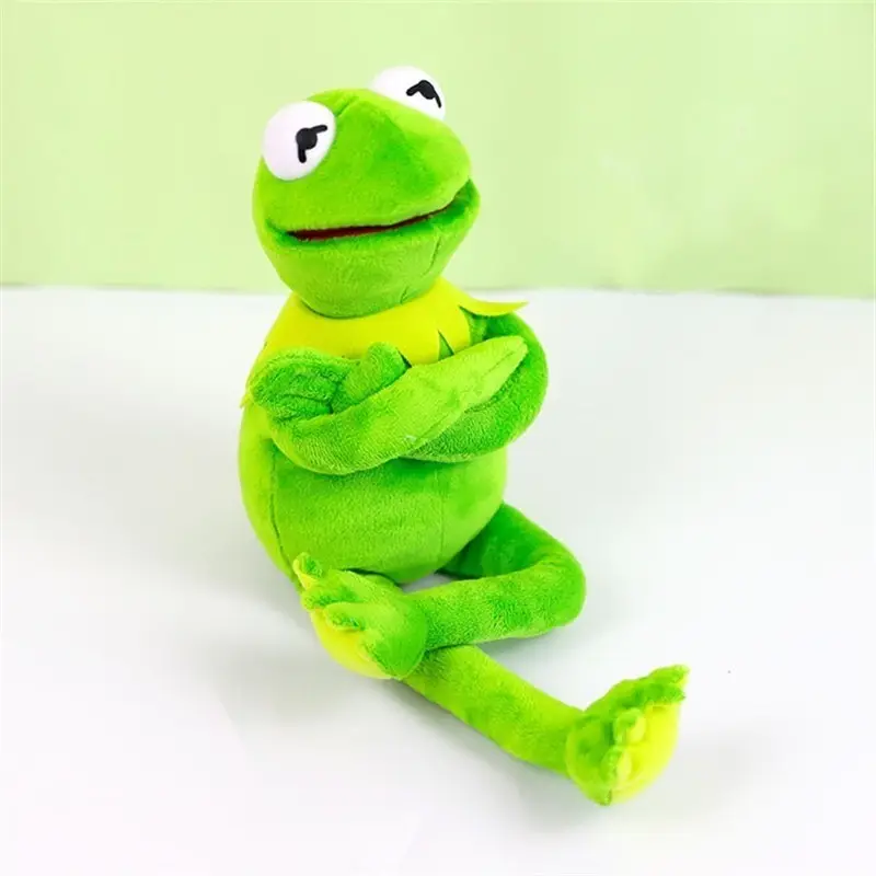 40เซนติเมตรใหม่ Kermit กบตุ๊กตาสัตว์ของเล่นตุ๊กตามือใหญ่หุ่นแสดงสำหรับของขวัญวันหยุด