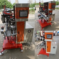 Poignée de brosse à cheveux en bois de bande faisant la machine automatique