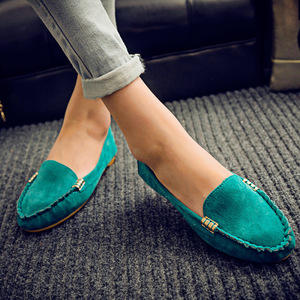 Wholesale Ladies Comfortable Pumps Shoes Leather Flat Loafers Microfiber Upper Women Flats - Product Image 5
