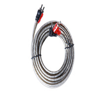 Câble d'amplificateur Audio de voiture en cuivre pur 5m 2Rca à 2Rca paire torsadée PVC veste câble de haut-parleur d'alimentation vidéo pour système Audio de voiture
