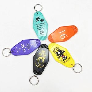 Porte-clés Rétro Motel Tendance, Personnalisable, Impression Double Face, Idéal pour Hôtels - Product Image 2