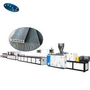 Gỗ nhựa composite <span class=keywords><strong>WPC</strong></span> PE decking hàng rào bài hồ sơ đùn Máy làm - Product Image 1