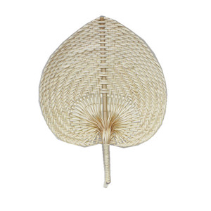 Party Wedding Favor Gifts Handmade Palm Leaf Bamboo Handheld Fan Natural Bamboo Fans