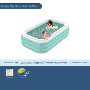 <span class=keywords><strong>Piscina</strong></span> inflable de PVC gruesa para adultos, gran <span class=keywords><strong>piscina</strong></span> de bolas para familias y bebés, área de juegos doméstica estilo océano - Product Image 6