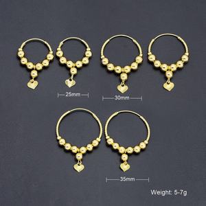 JXX ต่างหูห่วงชุบทอง 24K ราคาส่งสำหรับผู้ค้าส่ง ต่างหูผู้หญิงแบบห่วง - Product Image 5