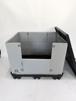 Caisse de palette en plastique robuste et étanche 1200x1000x940mm, conteneur de palette en plastique PP, caisse de palette en plastique pour le stockage logistique