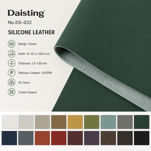 Tissu d'ameublement <span class=keywords><strong>en</strong></span> cuir silicone ignifuge, imperméable, facile à nettoyer, à grain litchi, antibactérien, pour canapé, meubles et intérieur de voiture - Product Image 2
