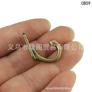 Mini <b>Hook</b> Single Hole Zinc Alloy Clothes <b>Hook</b> Wall Mounted Durable Fitting Room Use 8x27mm Rectangle Shape - Product Image 2