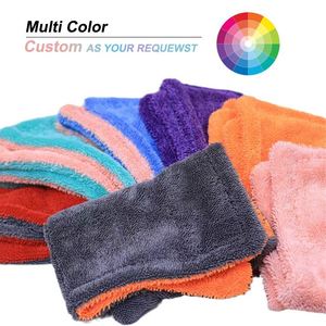 Serviette de séchage pour voiture, grande, en microfibre premium, séchage rapide, 40x40cm, pour le detailing automobile, 1200 GSM, ultra douce, super absorbante, design à boucles torsadées - Product Image 3
