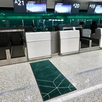 Design de taille personnalisée Tapis avec logo Tapis d'aéroport Tapis avec logo Tapis d'entrée en caoutchouc imprimé sur mesure