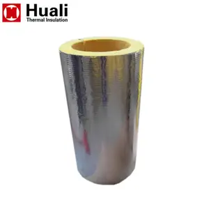 Fiberglass Acoustic Insulation Density 64kg/m3 Glass Wool Tube