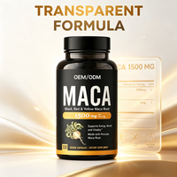 Capsules de Maca Péruvienne OEM ODM – Maca Noire, Rouge et Jaune – Capsules Végétales de Racine de Maca – Soutien Énergétique – Complément Alimentaire Marque Privée