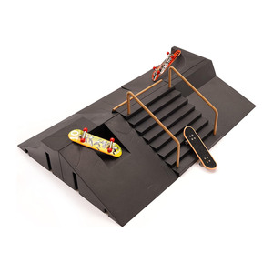 Kit de rampe <span class=keywords><strong>pour</strong></span> fingerboard, assemblage DIY, <span class=keywords><strong>mini</strong></span> <span class=keywords><strong>skatepark</strong></span>, parc d'entraînement 6 pièces <span class=keywords><strong>pour</strong></span> enfants - Product Image 3