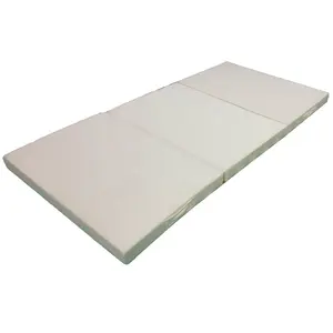 三折记忆泡沫床垫，带可折叠和可清洗盖旅行和客用垫
