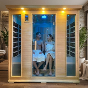 Sauna Domestica YEETE, Cabina a Vapore Secco per Salone di Bellezza, in Legno di Hemlock, Temperatura Costante, Cabina a Infrarossi Lontani in Grafene, Box Sudorazione Intelligente - Product Image 4