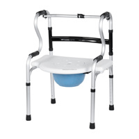 BQ804C Commode Chaise Toilette Portable Pliant Commode Fauteuil Roulant Douche Désactiver Chaises pour Salles De Bains