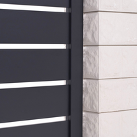 Portail de jardin et clôture résidentielle en aluminium moderne, étanche, antirouille, résistant aux UV, facile à installer, écologique