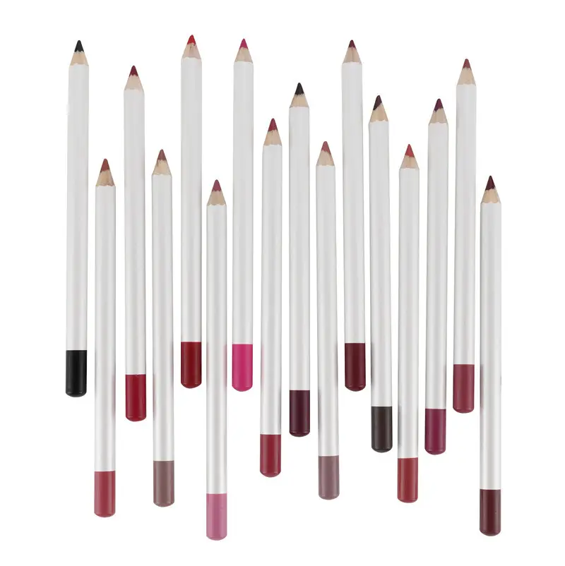 Charme 2021 new arrivals private label white packaging wood pencil lip liners