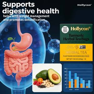 Bolsitas de Té de Cúrcuma de Marca Propia, Té de Cúrcuma y Jengibre con <span class=keywords><strong>Cardamomo</strong></span>, Canela y Limoncillo, Té Detox para el Control de Peso - Product Image 2