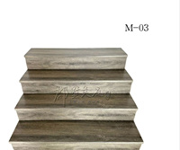 Meilleures ventes d'escaliers d'intérieur en bois en usine Marches de bibliothèque en bois massif Escalier droit Marches de marche