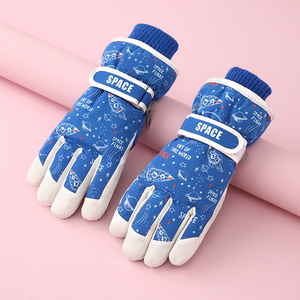 Guantes de Invierno para Niños, Impermeables, de Cinco Dedos, Resistentes al Viento, Cálidos para Exteriores - Product Image 2