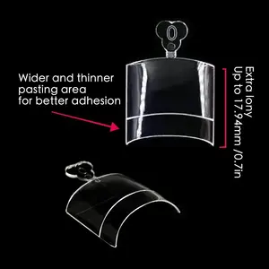 240 Uds. De media cubierta transparente, puntas de <span class=keywords><strong>uñas</strong></span> de Gel suave cuadradas cortas, Material ABS, <span class=keywords><strong>uñas</strong></span> de los pies para mujeres, salones de <span class=keywords><strong>uñas</strong></span> DIY - Product Image 2