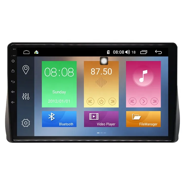 IOKONE Hot selling 9" 2+16gb BT5.0 touch screen auto radio 2 din android car navigation system For Toyota WISH 2008-2019