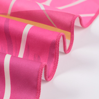 Customized Sweat Absorbing Quick-drying Summer Beach Yoga Sports Towel Microfiber Double-sided Fleece 88% Polyester 12% Nylon