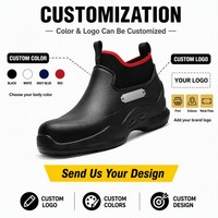 Chaussures de sécurité professionnelles en acier, anti-perforation, imperméables, en EVA, antidérapantes, pour la construction