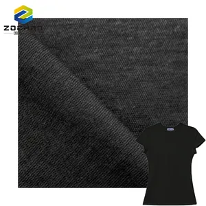 86% ramie 14% nylon mercerized jersey knitted fabric for t shirt