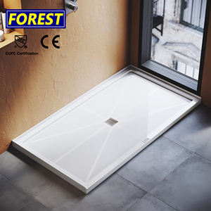 ถาดรองน้ำฝักบัวห้องน้ำทันสมัยถาดรองน้ำทำความสะอาดง่ายเรซินและหินเทียมสำหรับฐานอาบน้ำ - Product Image 1