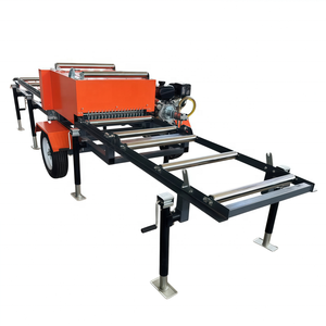 Machine à tailler les bords du bois à double lame, type moteur à essence, <span class=keywords><strong>scie</strong></span> <span class=keywords><strong>circulaire</strong></span> pour scierie - Product Image 1