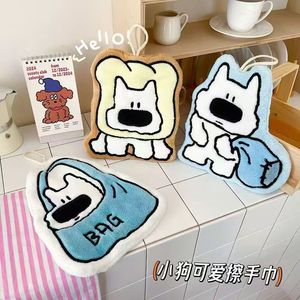 Cute Puppy Hand Towel 18x25 Cm Coral Fleece Super Absorbent Hanging Kitchen Bathroom Towel - Product Image 4