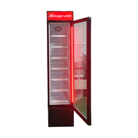 Refrigerador Vertical de 105L con 7 Estantes para Bebidas, Enfriador Comercial con Puerta de Vidrio