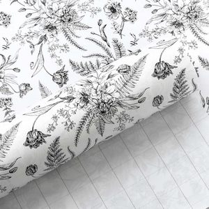 กระดาษห่อของขวัญแบบม้วน 80 กรัม พิมพ์โลโก้และลายดอกไม้ตามสั่ง - Product Image 3