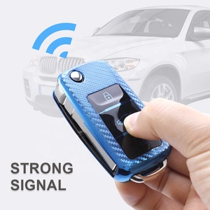 De fibra de carbono llave de coche para <span class=keywords><strong>Volkswagen</strong></span> Flip clave Fob para VW Jetta Passat Golf escarabajo conejo GTI CC <span class=keywords><strong>bora</strong></span> coche caso clave - Product Image 5