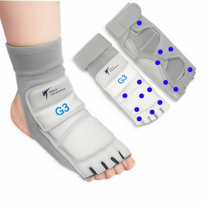 เครื่องป้องกันเท้าเทควันโดแบบมืออาชีพ30เซ็นเซอร์ป้องกันการลื่นได้รับการรับรองจาก WTF Gen 3เอวสูงเป็นพิเศษ - Product Image 1