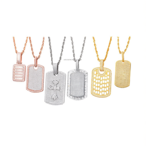 Prix d'usine le plus bas, vente au détail, certificat GRA, entièrement serti de diamants, bijoux hip-hop, argent 925, diamant moissanite, ensemble de pendentif pour chien - Product Image 1