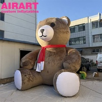 Mascotte gonflable ours mignon pour festival de musique, décorations gonflables géantes en forme d'ours