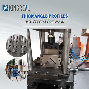 KINGREAL Automatische Schlitzwinkel-Rack-Rollen form maschine Metall-Eckregalplatten-Rack-Pfosten herstellungs maschine - Product Image 5