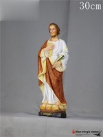 Figurine en résine Joseph de 30 cm, statue artisanale pour meuble TV ou table, Chine, Noël/Fête du Printemps