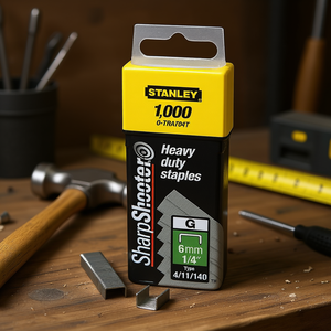 Grapas de Alta Resistencia Stanley SharpShooter de 6 mm, Tipo 1/4, 4/11/140 G - Product Image 3