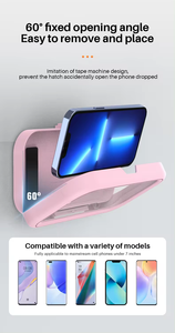 Phổ không thấm nước <span class=keywords><strong>360</strong></span> xoay lưu trữ phòng tắm rõ ràng hộp Wall Mount Shower điện thoại chủ phòng tắm lưu trữ hộp - Product Image 5