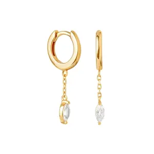 Chic S925 Silver Earrings with Unique Horse Eye Charms, Exquisite Ear Hooks, Hoops, Korean INS Fashionable Ear Ornaments