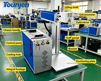 Máquina de Marcado Láser de Fibra de Escritorio JPT MOPA RAYCUS 50W 60W 100W AutoFocus CNC 3D con Enfriamiento por Aire