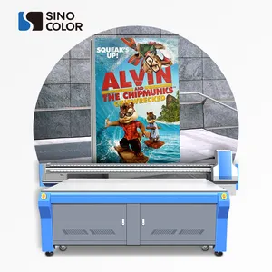 SinoColor 2500*1300 1440dpi फोटो गुणवत्ता imprimante भव्य स्वरूप maquina डे छाप यूवी impresora डे madera